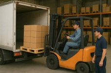 フォークリフトなど機械設備をお持ちでない場合の重量物受取方法