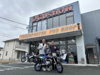モトクロスライダーの大久保英飛君が活動報告のためご来店！
